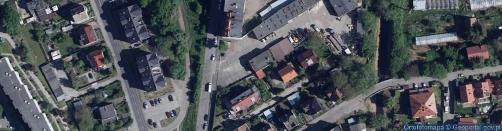 Zdjęcie satelitarne Pubh Przeds Usługowo Budowl Handlowe