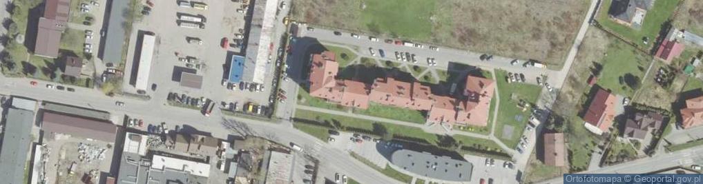 Zdjęcie satelitarne Sądecka Spółdzielnia Mieszkaniowa w Nowym Sączu