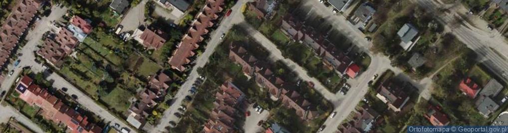 Zdjęcie satelitarne Spółdzielcze Zrzeszenie Budowy Domów Jednorodzinnych Cuma w Gdańsku [ w Likwidacji