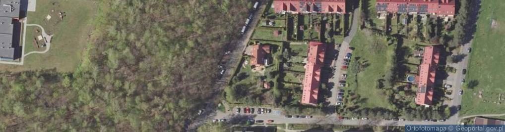 Zdjęcie satelitarne Spółdzielnia Mieszkaniowo Inwestycyjna Rodnia w Lędzinach