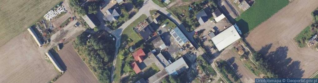 Zdjęcie satelitarne Tomasz Szymaniak Przedsiębiorstwo Handlowo- Usługowe, Usługi Budowlane