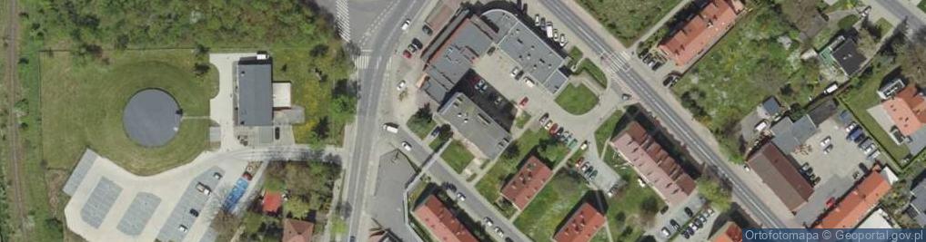 Zdjęcie satelitarne Usługi Budowlane Handel Okrężny Śrem