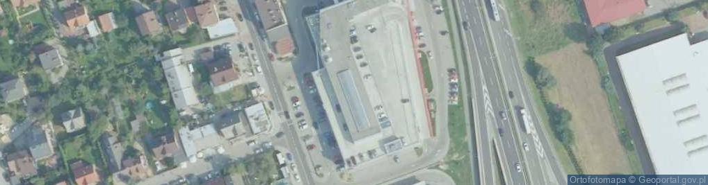 Zdjęcie satelitarne Galeria Myślenicka