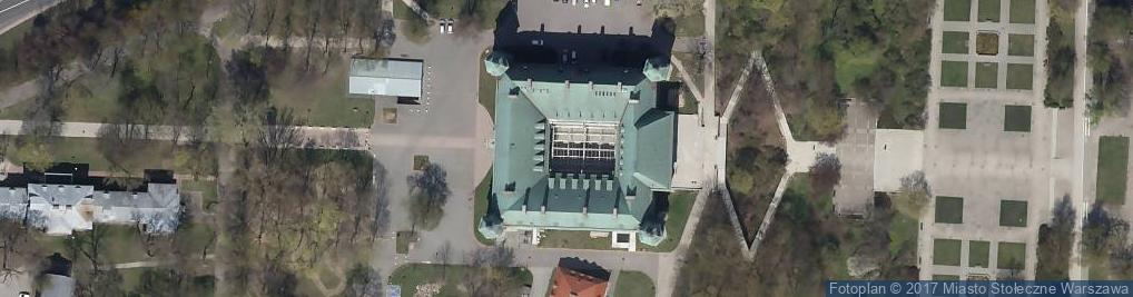 Zdjęcie satelitarne Centrum Sztuki Współczesnej Zamek Ujazdowski