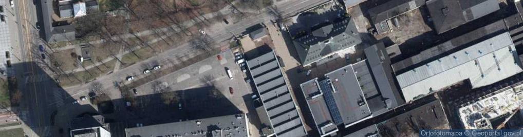 Zdjęcie satelitarne Fabryka Sztuki w Łodzi