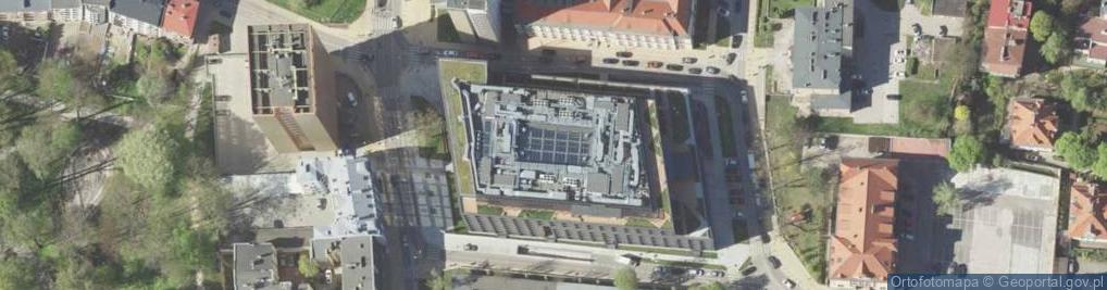 Zdjęcie satelitarne TEKTURA Przestrzeń Inicjatyw Twórczych