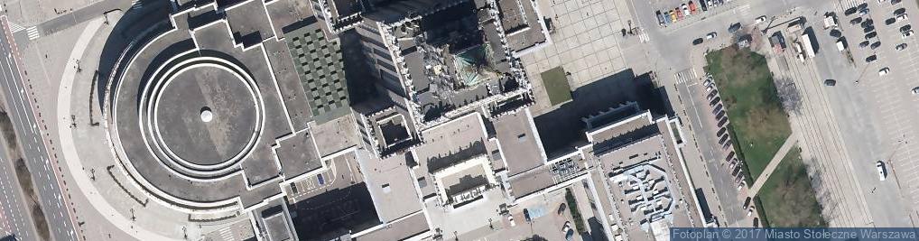 Zdjęcie satelitarne Palac Kultury I Nauki