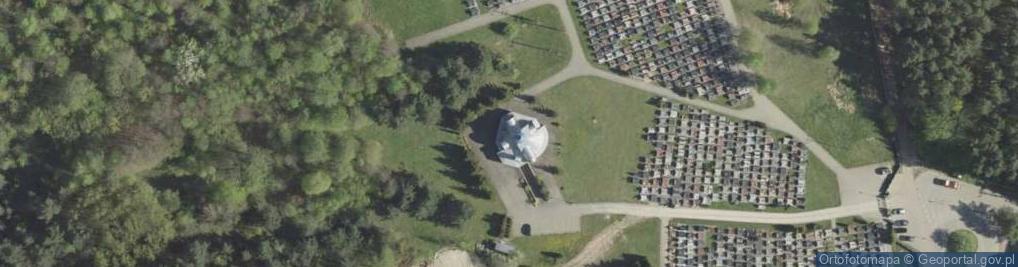 Zdjęcie satelitarne św. Eufrazyny Połockiej - cmentarna