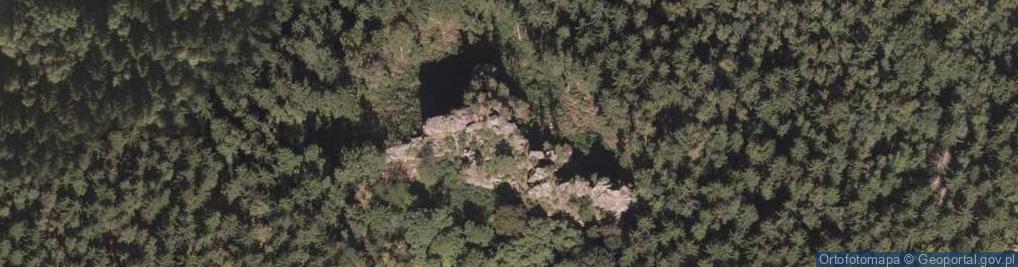 Zdjęcie satelitarne Bobrowe Skały