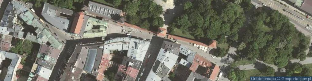 Zdjęcie satelitarne Brama Floriańska