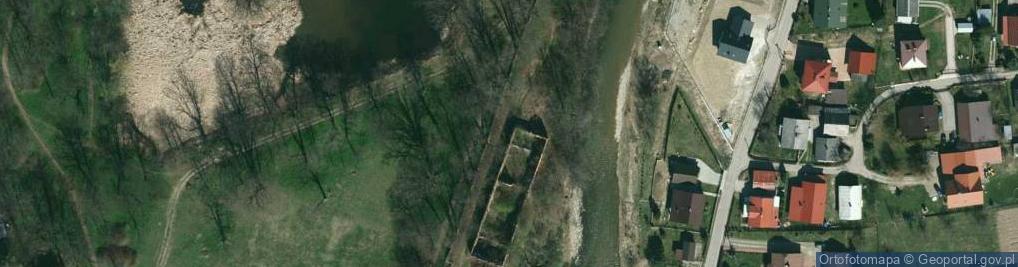 Zdjęcie satelitarne Browar - zespół pałacowo-parkowy w Dukli