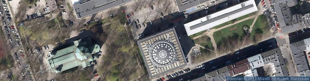 Zdjęcie satelitarne Dawny budynek Prezydium Rządu PZPR
