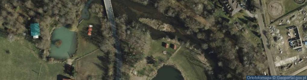 Zdjęcie satelitarne Dolina rz. Wierzyca k/Krągskiego Młyna