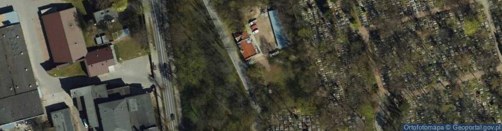 Zdjęcie satelitarne Dom przedpogrzebowy
