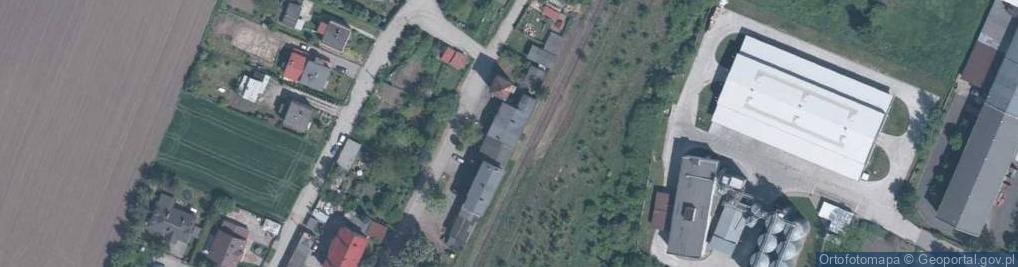 Zdjęcie satelitarne Dworzec kolejowy w Kobierzycach