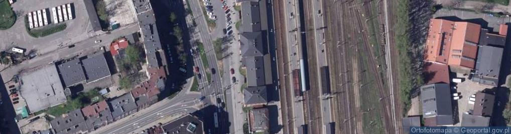 Zdjęcie satelitarne dworzec PKP