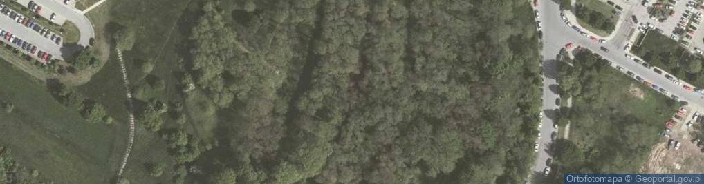 Zdjęcie satelitarne fort nr 50 Prokocim