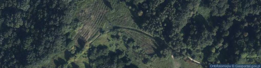 Zdjęcie satelitarne Góra Trzech Krzyży w Zbędowicach - punkt widokowy