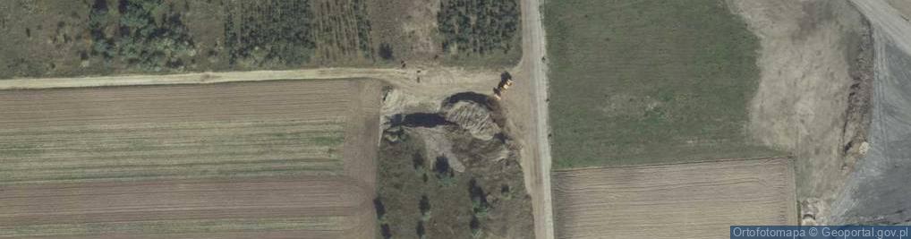 Zdjęcie satelitarne Hałda osadów poeksploatacyjnych z kopalni Bogdanka