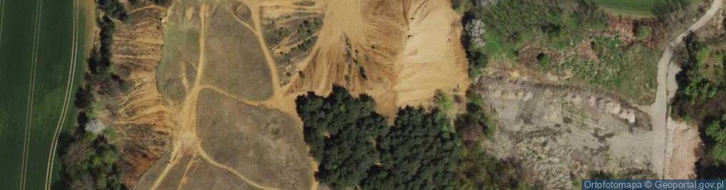 Zdjęcie satelitarne Hałda popłuczkowa