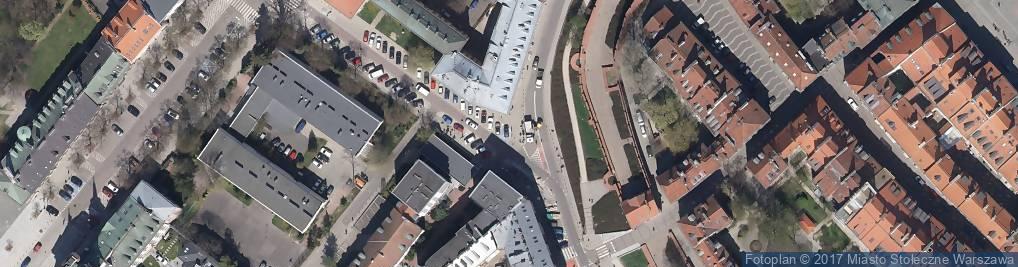 Zdjęcie satelitarne Historyczne centrum Warszawy