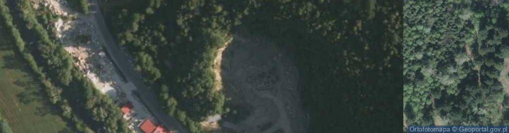Zdjęcie satelitarne Kamieniołom Tokarzówka w Brennej