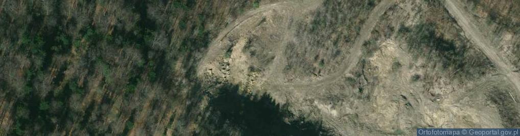 Zdjęcie satelitarne Kamieniołom w Glinku Górnym - piaskowce grodziskie