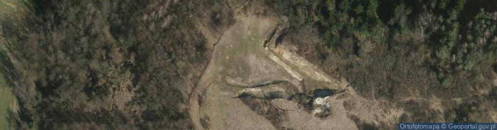 Zdjęcie satelitarne Kamieniołom warstw menilitowych