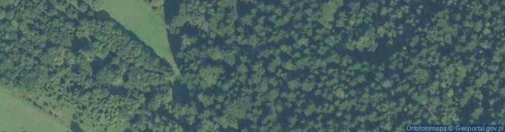 Zdjęcie satelitarne Kaskada wodna w korycie potoku w Baczynie
