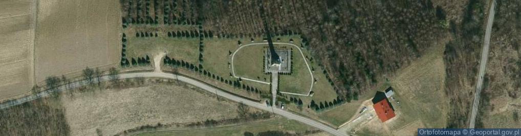 Zdjęcie satelitarne Krzyż milenijny