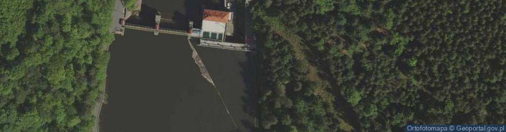 Zdjęcie satelitarne Marmity przy elektrowni Bobrowice