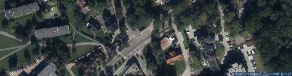 Zdjęcie satelitarne Most z kłódkami dozgonnej miłości