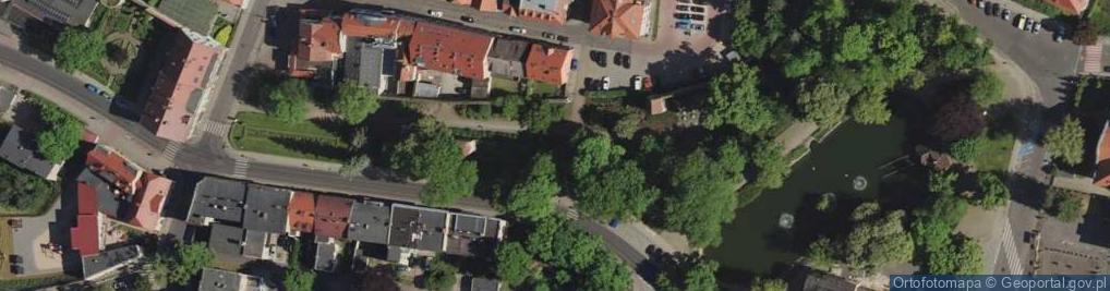 Zdjęcie satelitarne Mur historyczny