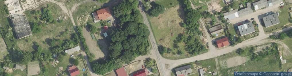 Zdjęcie satelitarne Mur historyczny