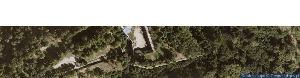 Zdjęcie satelitarne Mur historyczny