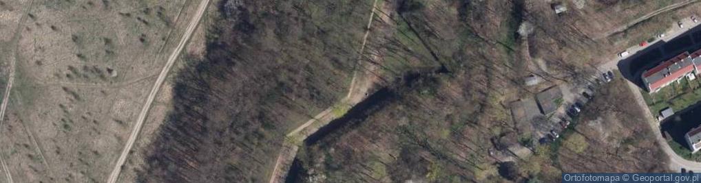 Zdjęcie satelitarne Mur historyczny