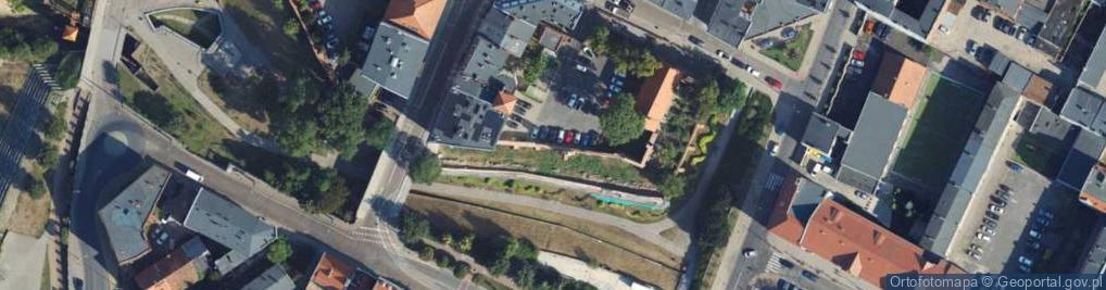 Zdjęcie satelitarne Mur historyczny