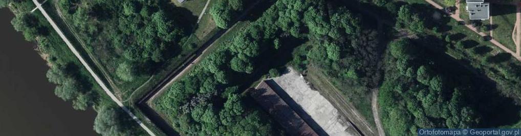 Zdjęcie satelitarne Mur historyczny