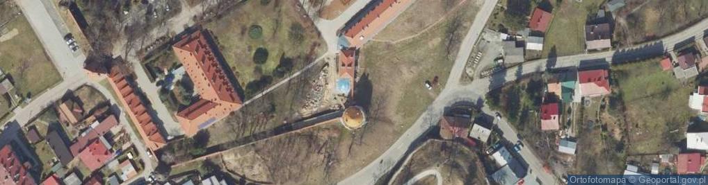 Zdjęcie satelitarne Mur historyczny