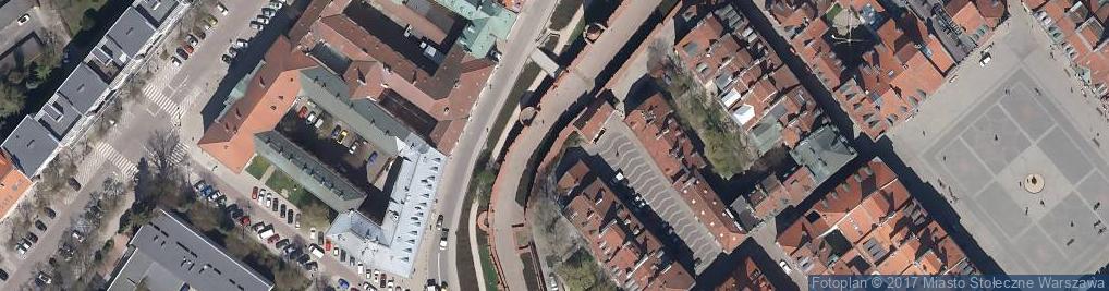 Zdjęcie satelitarne Mur historyczny