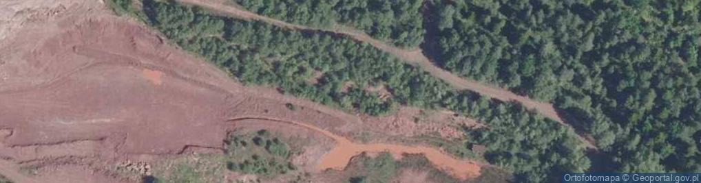 Zdjęcie satelitarne Nad triasową rzeką w Baranowie