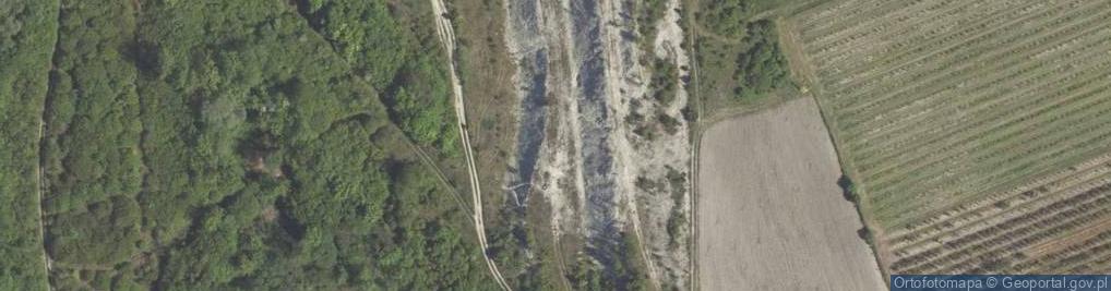 Zdjęcie satelitarne Nieczynny kamieniołom opoki w Piotrawinie