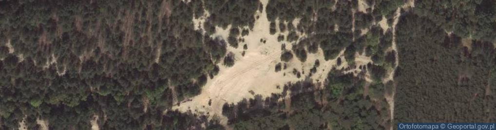 Zdjęcie satelitarne Odkrywka piasków eolicznych