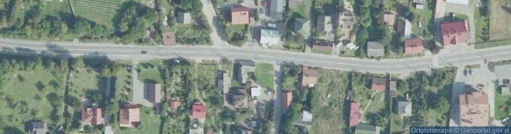 Zdjęcie satelitarne Odsłonięcie skał kambryjskich nad rz. Kochówka
