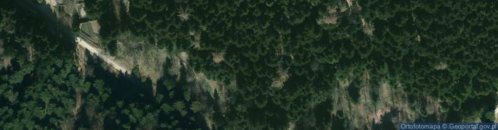 Zdjęcie satelitarne Odsłonięcie warstw menilitowych