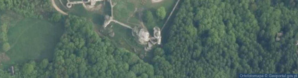 Zdjęcie satelitarne Ostańce wapienne - Dwie Siostry i Niedźwiedź