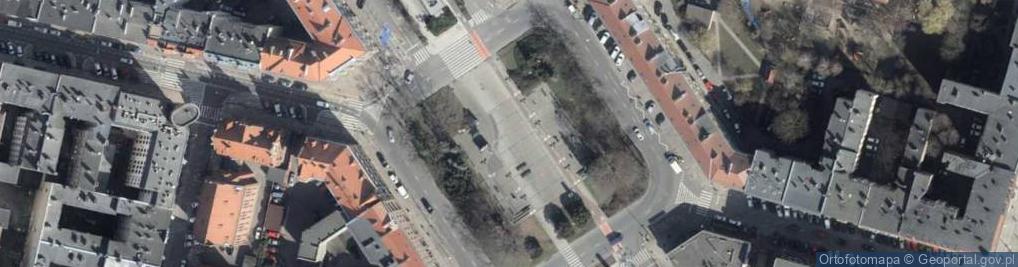 Zdjęcie satelitarne Plac Lotników w Szczecinie