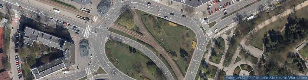 Zdjęcie satelitarne Plac Thomasa Woodrowa Wilsona w Warszawie