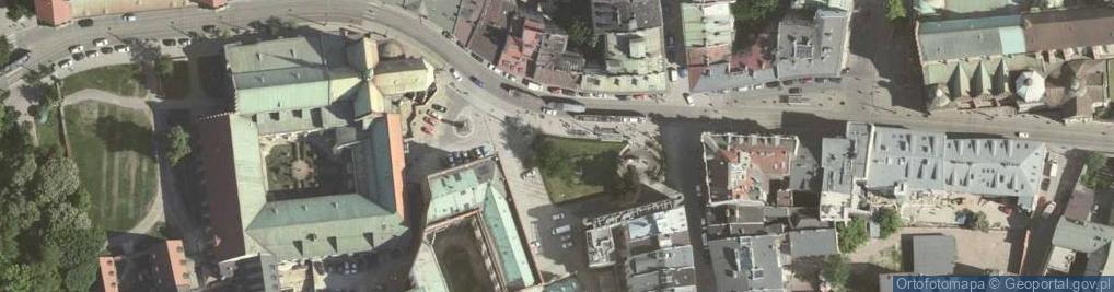 Zdjęcie satelitarne Plac Wszystkich Świętych w Krakowie