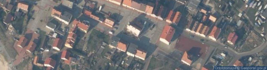 Zdjęcie satelitarne Półwysep Nowowarpieński nad Zalewem Szczecińskim